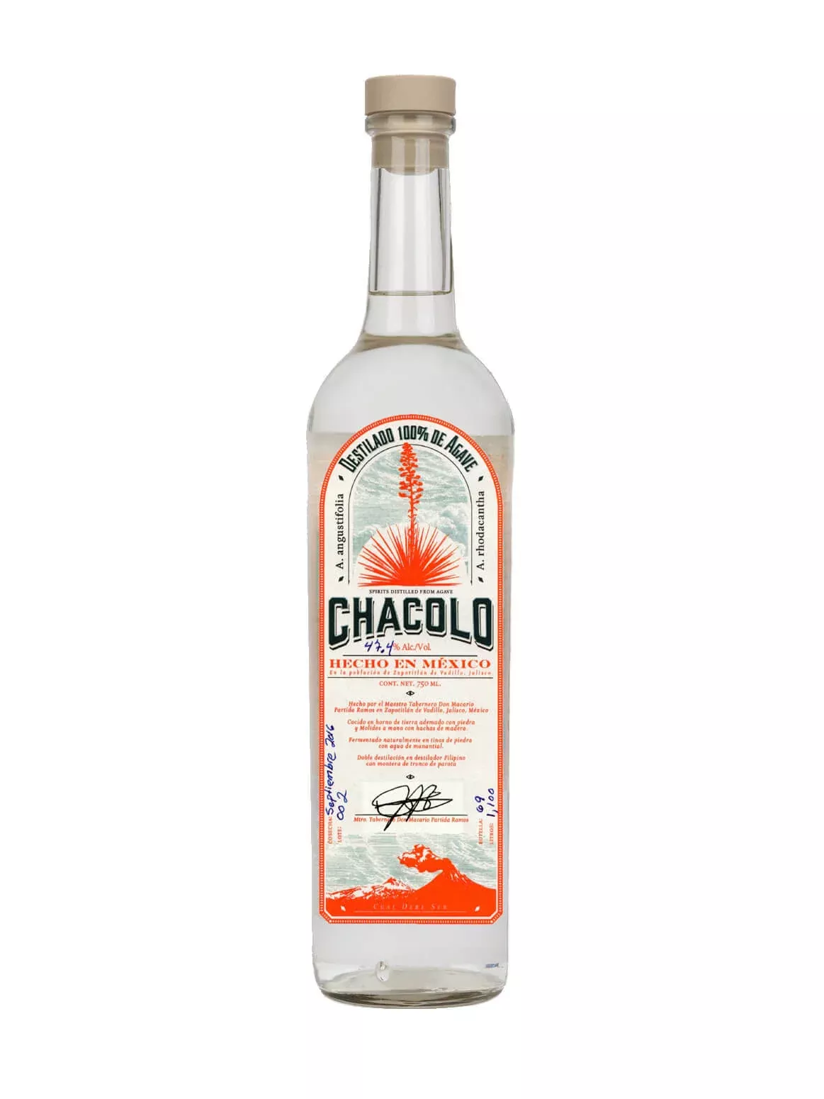 Chacolo Ixtero Amarillo Agave Brocha Mezcal Joven 750ml