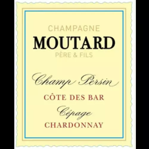 Champagne Moutard Père & Fils Brut Chardonnay Champ Persin Côte des Bar Cépage