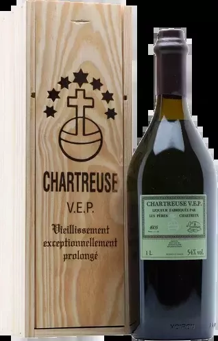 Chartreuse V.E.P. Verte Green Liqueur 1Lt