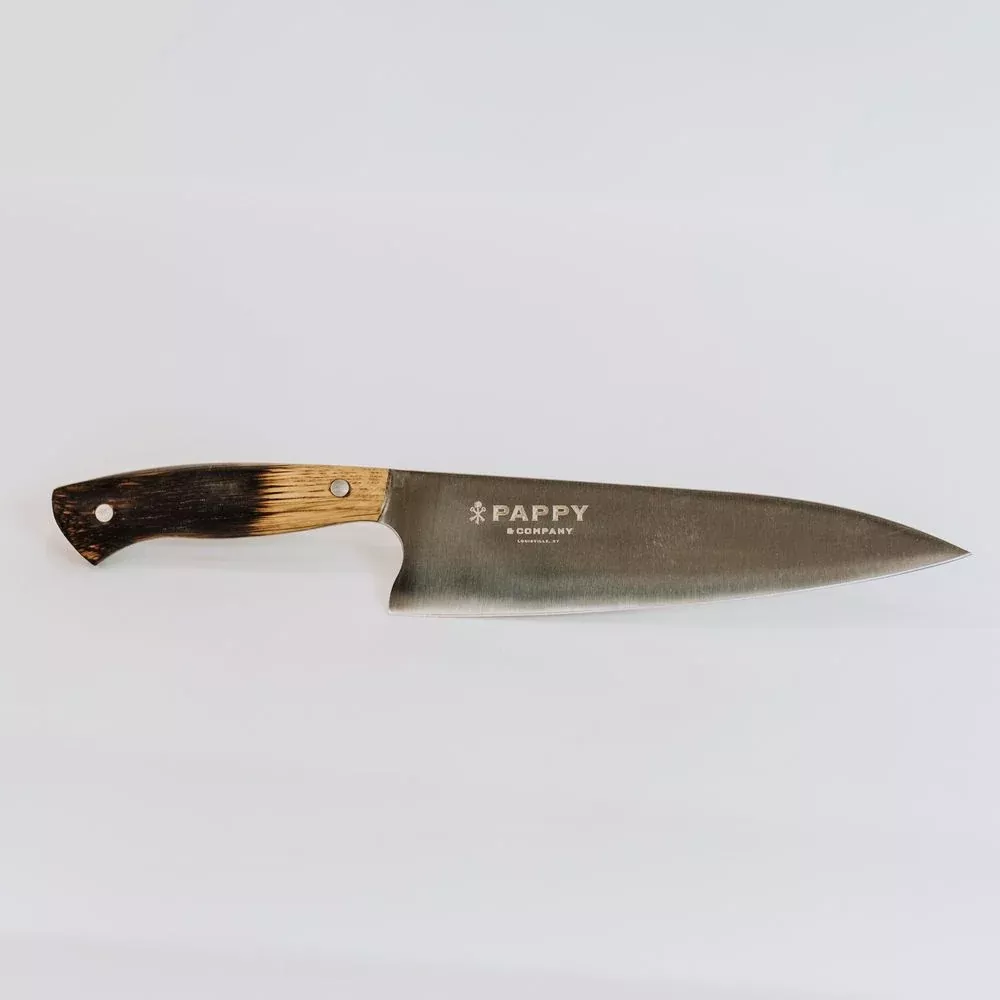 Chef Knife With Custom Barrel Stave Handle