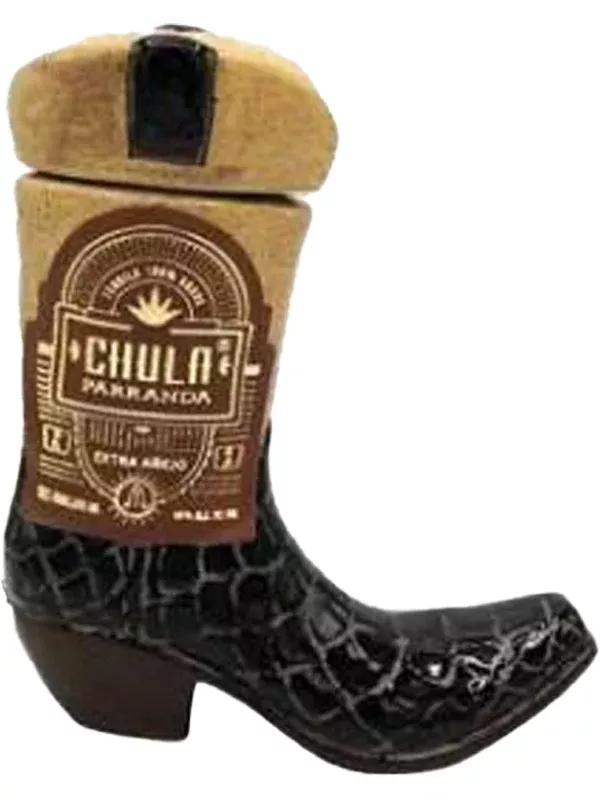 Chula Parranda Ceramic Boot Extra Anejo Tequila