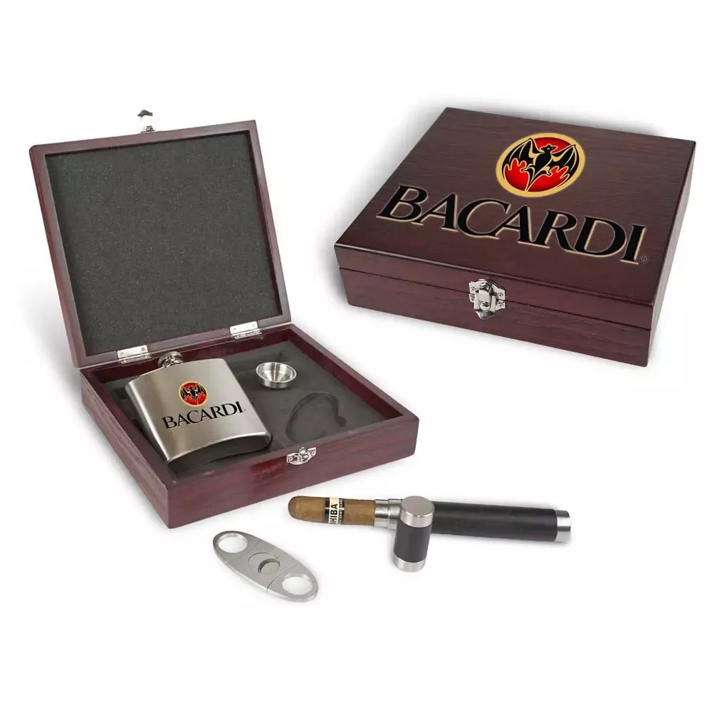 Cigar & Flask Gift Set