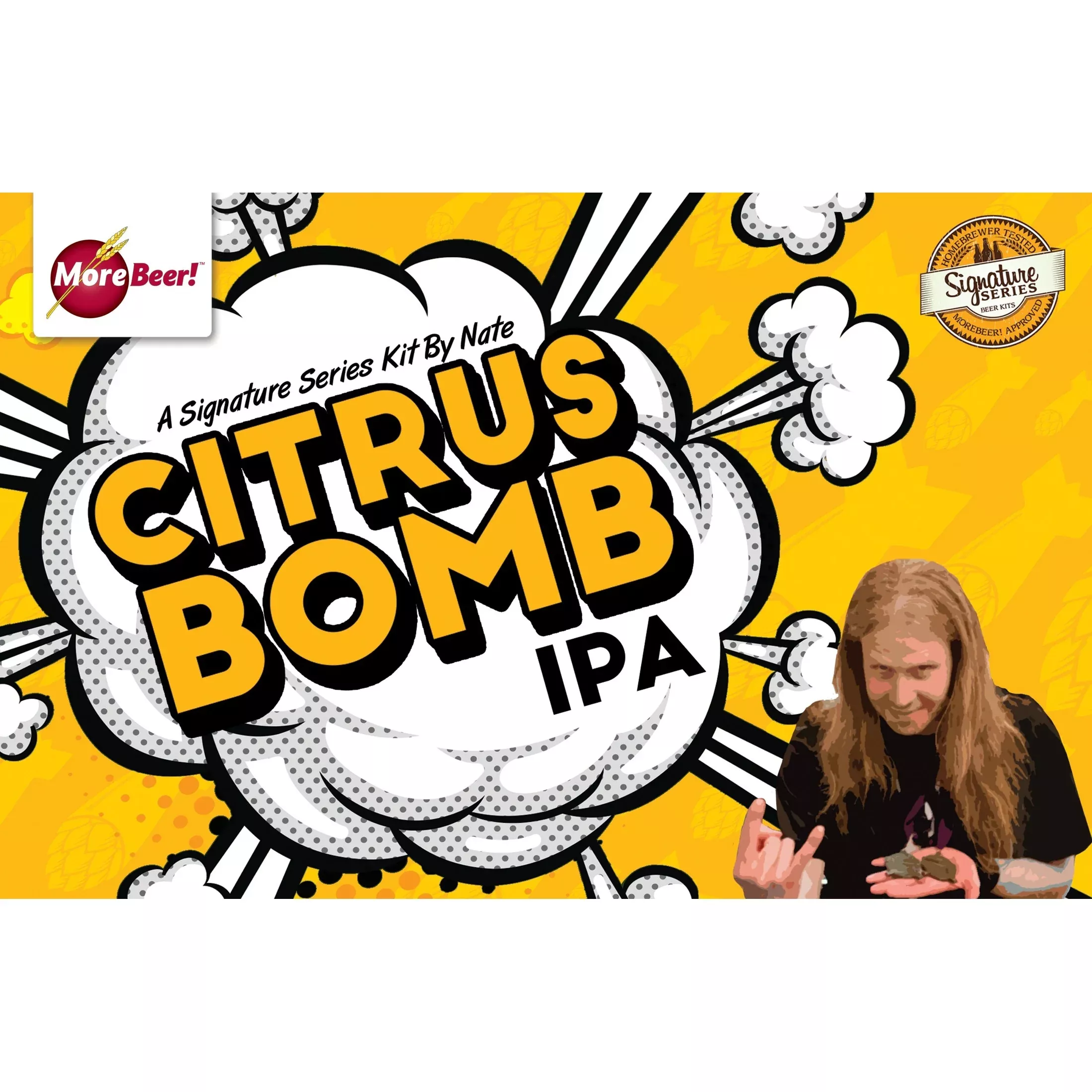 Citrus Bomb IPA by Nate Smith | 5 Gallon Beer Recipe Kit | Extract