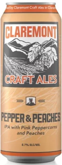Claremont Pepper & Peaches West Coast IPA 473ml