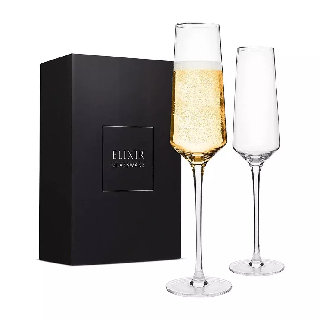 Classy Champagne Flutes Set Of 2 - 8Oz