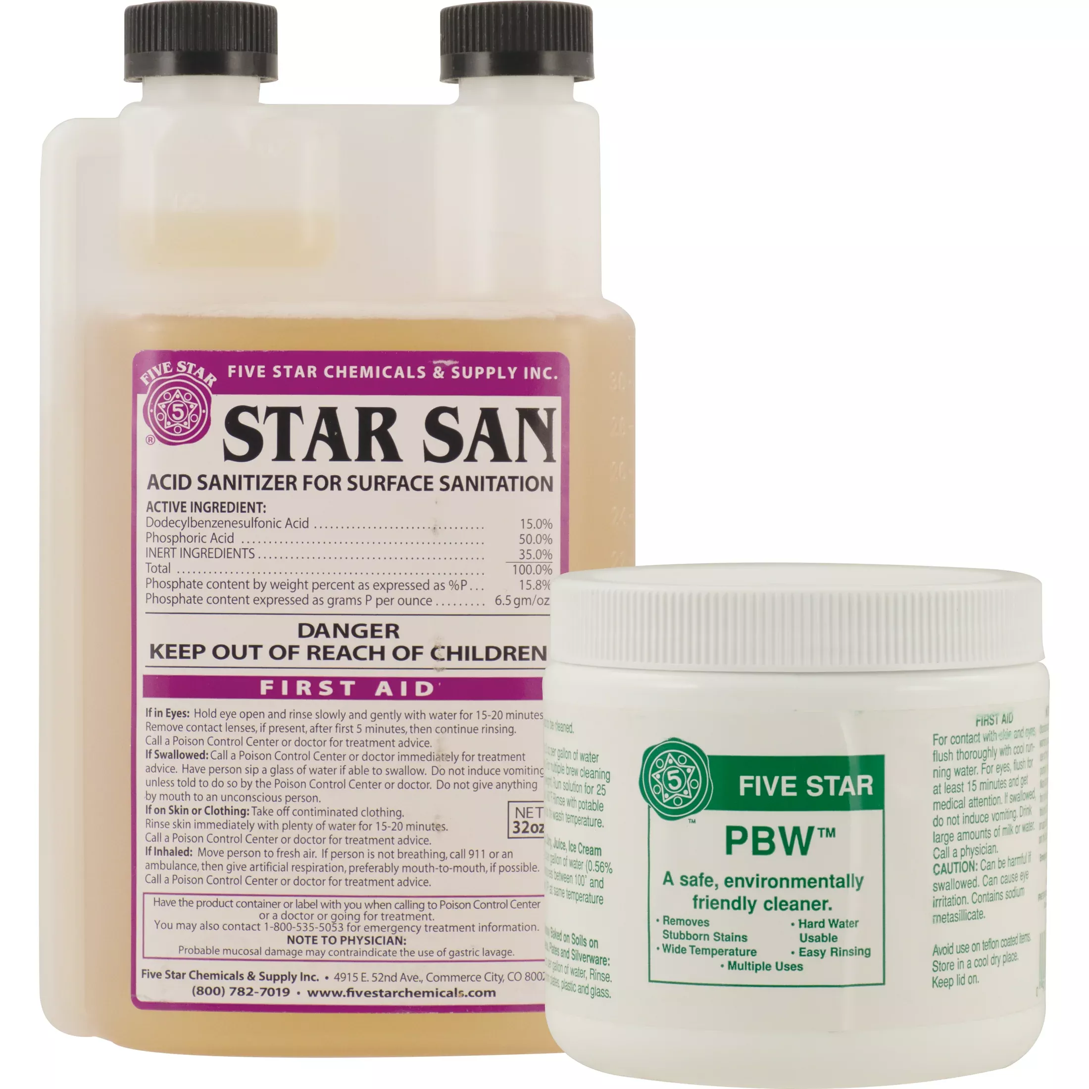 Cleaning and Sanitizing Chemical Kit | Star San and PBW