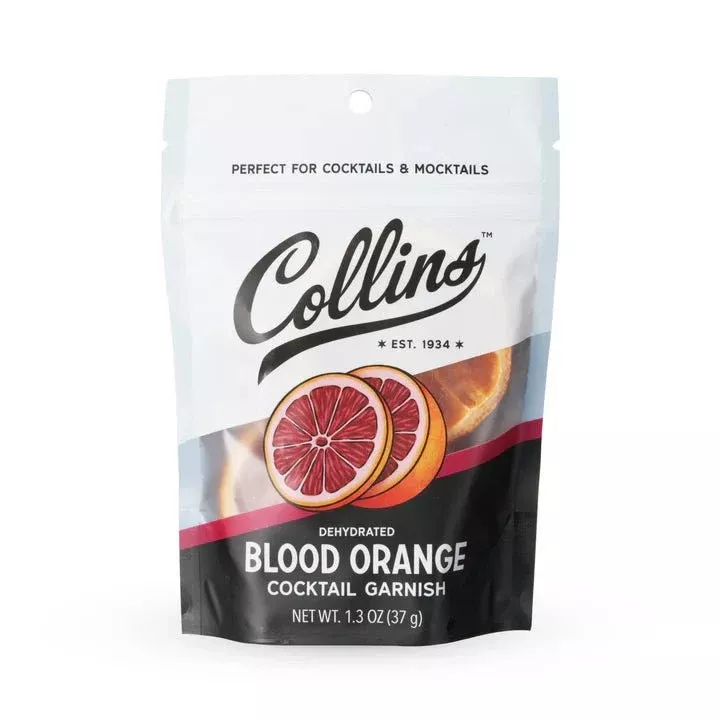 Collins Dehydrated Blood Orange Cocktail Garnish