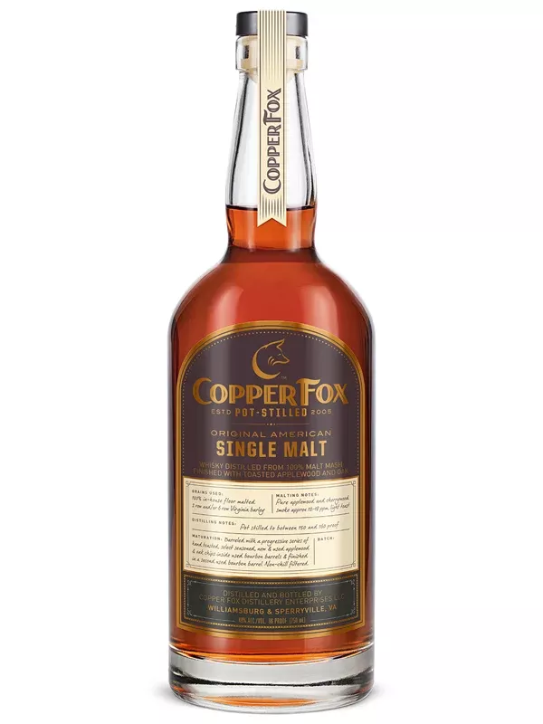 Copper Fox Original American Single Malt Whiskey