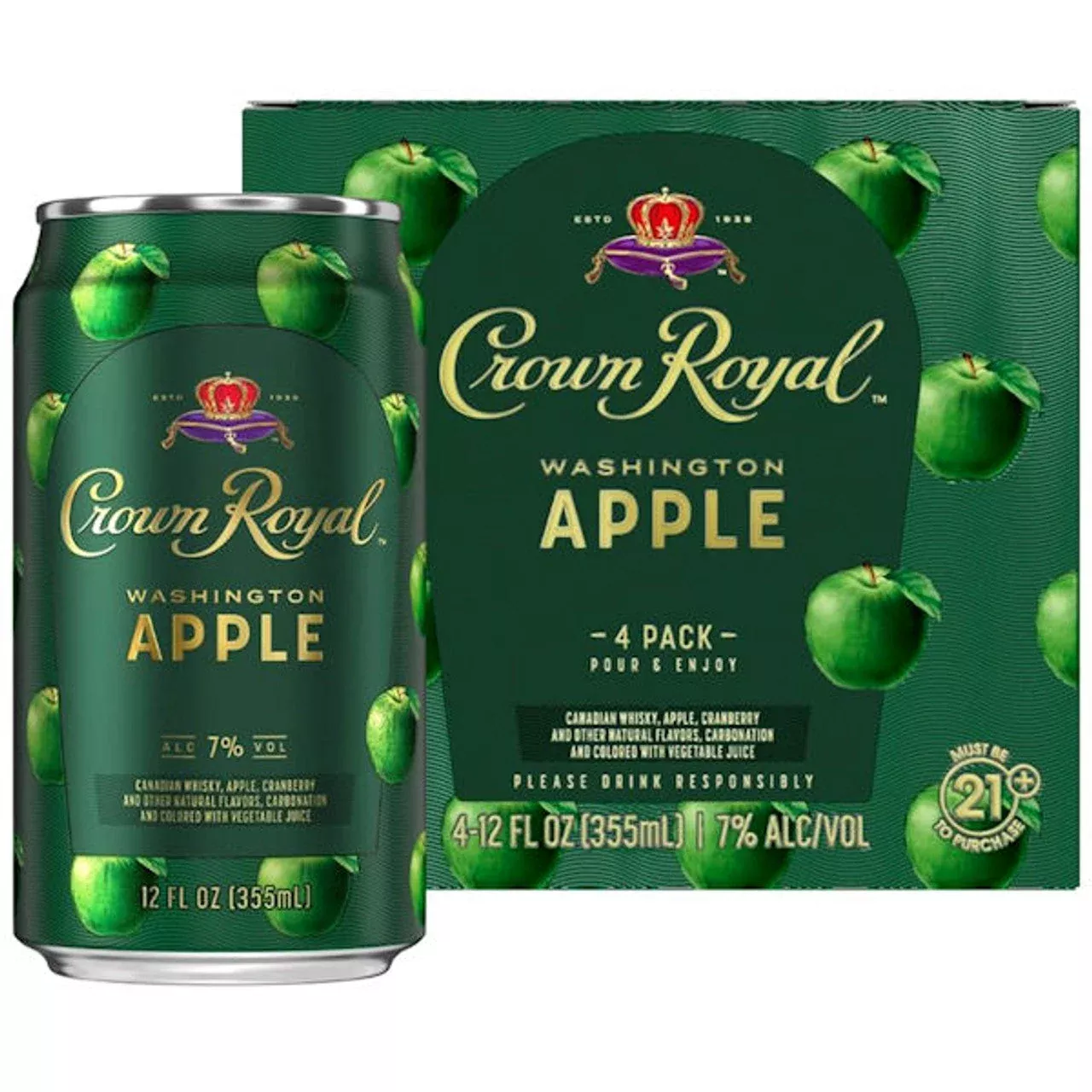 Crown Royal Washington Apple Cocktail 12-Oz Can 4-Pack