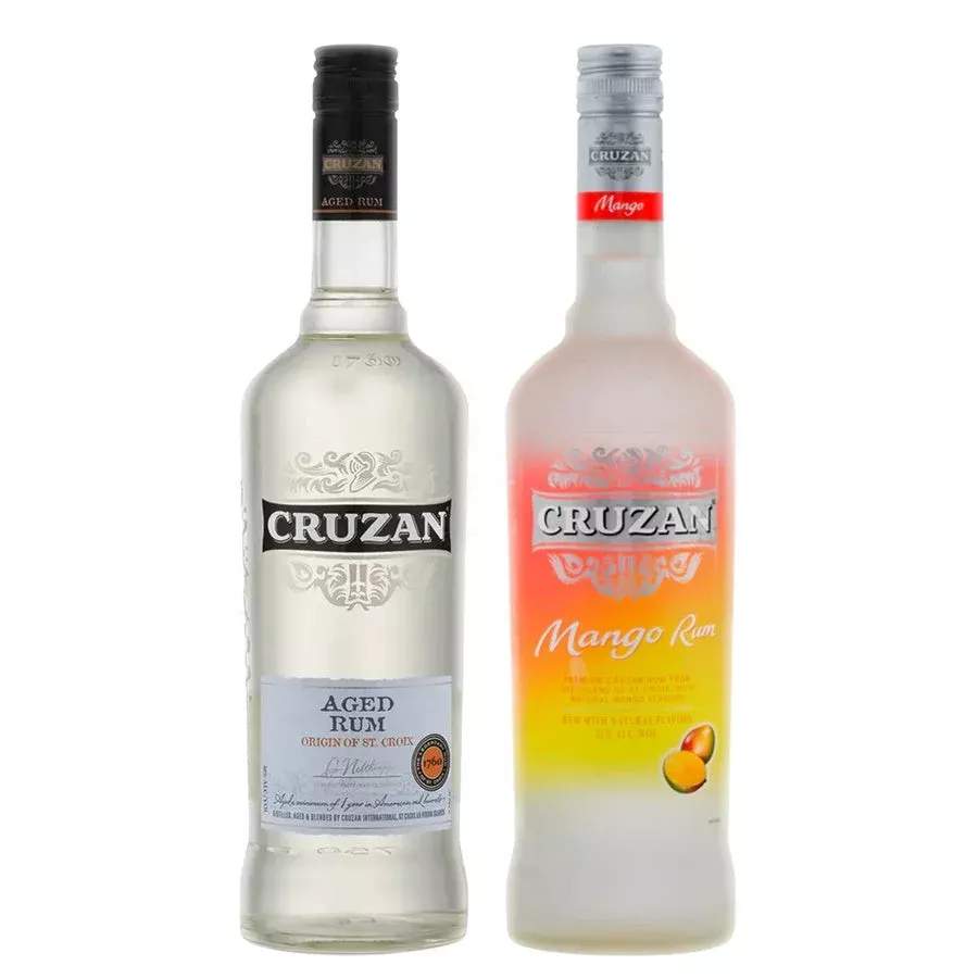 Cruzan Light Rum Aged & Cruzan Mango Flavored Rum Bundle