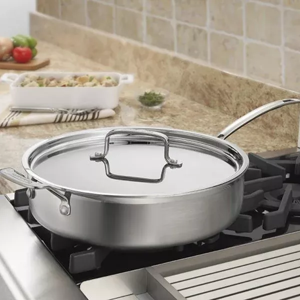 Cuisinart MultiClad Pro 5.5 Quart Sauté Pan with Lid