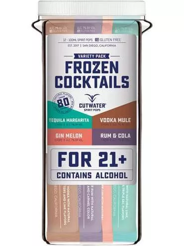 Cutwater Spirits Frozen Cocktail Spirit Pops