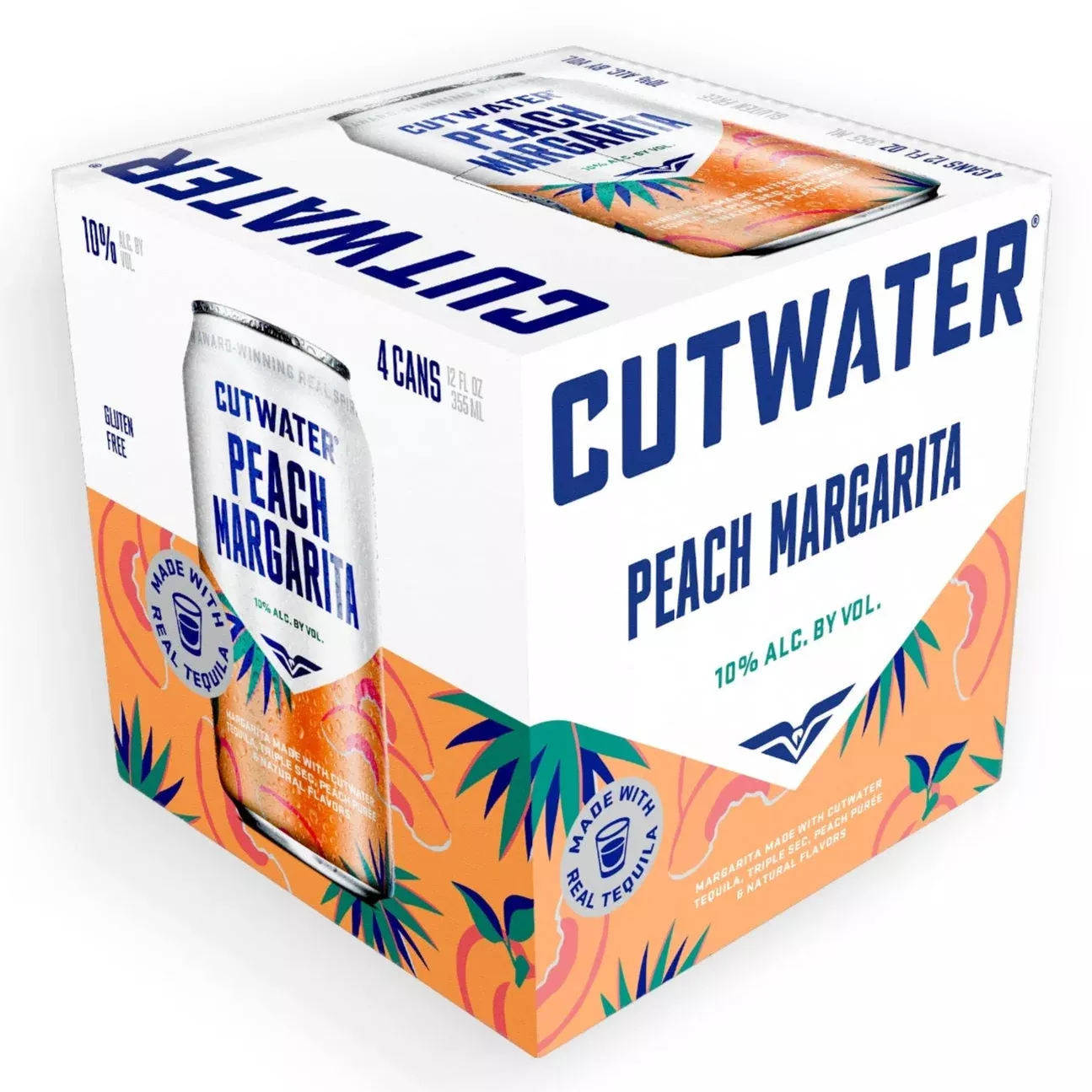 Cutwater Spirits Peach Margarita 4-Pack Can