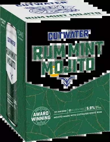 Cutwater Spirits Rum Mint Mojito Cocktail 12-Oz Can 4-Pack