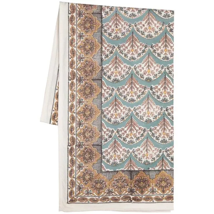 Danica Heirloom 60" x 84" Block Print Tablecloth