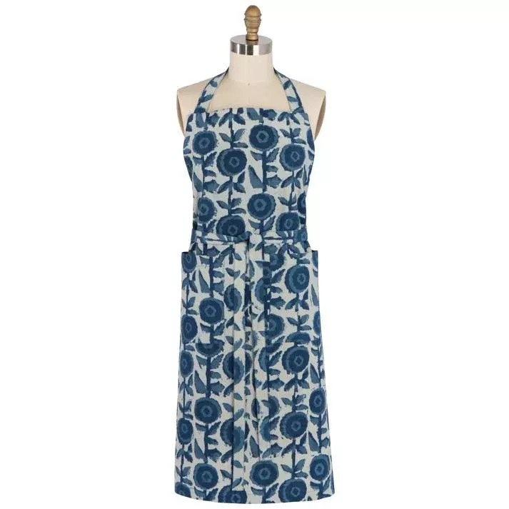 Danica Heirloom Gilia Block Print Apron