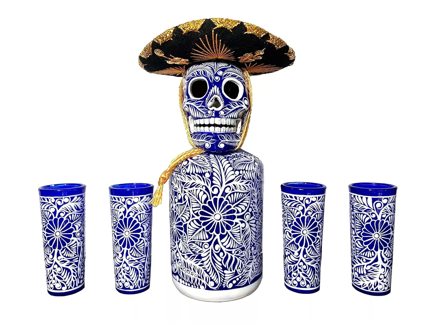 The Day of the Dead Tequila Decanter Gift Set