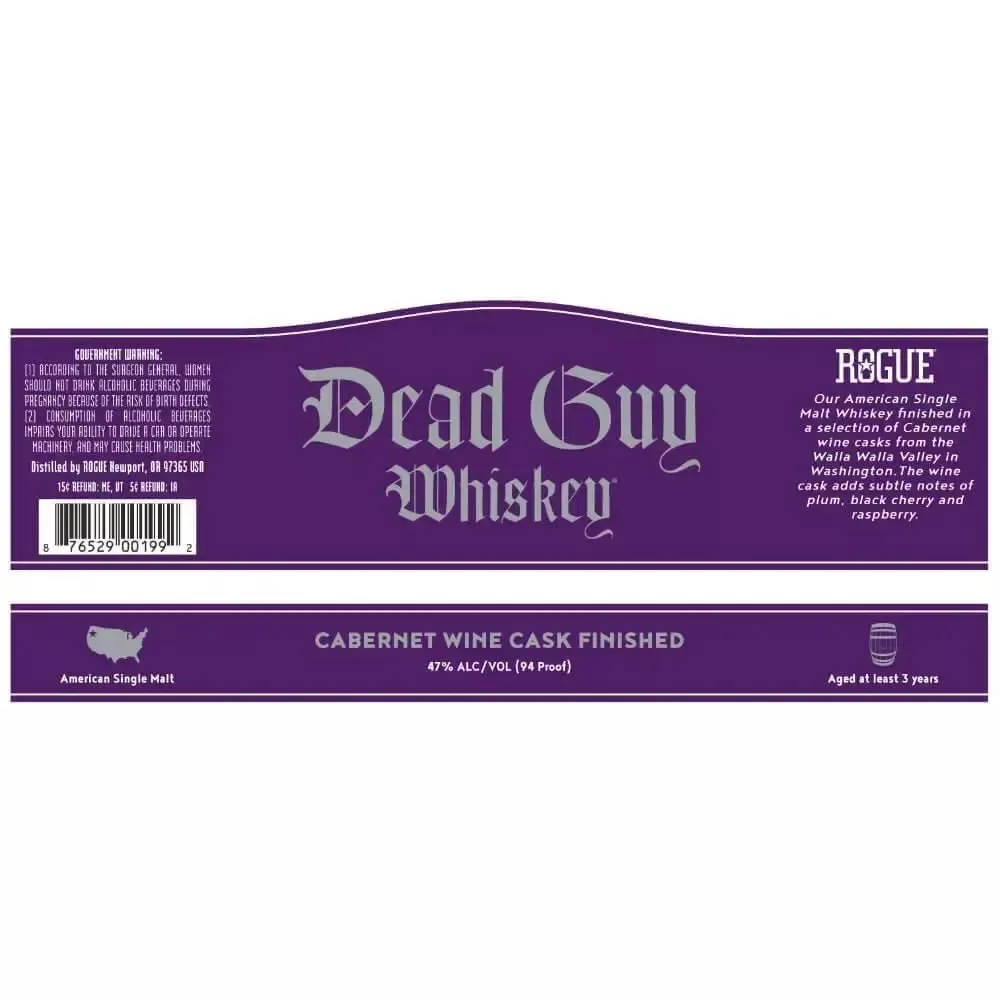 Dead Guy Cabernet Wine Cask Finished Whiskey