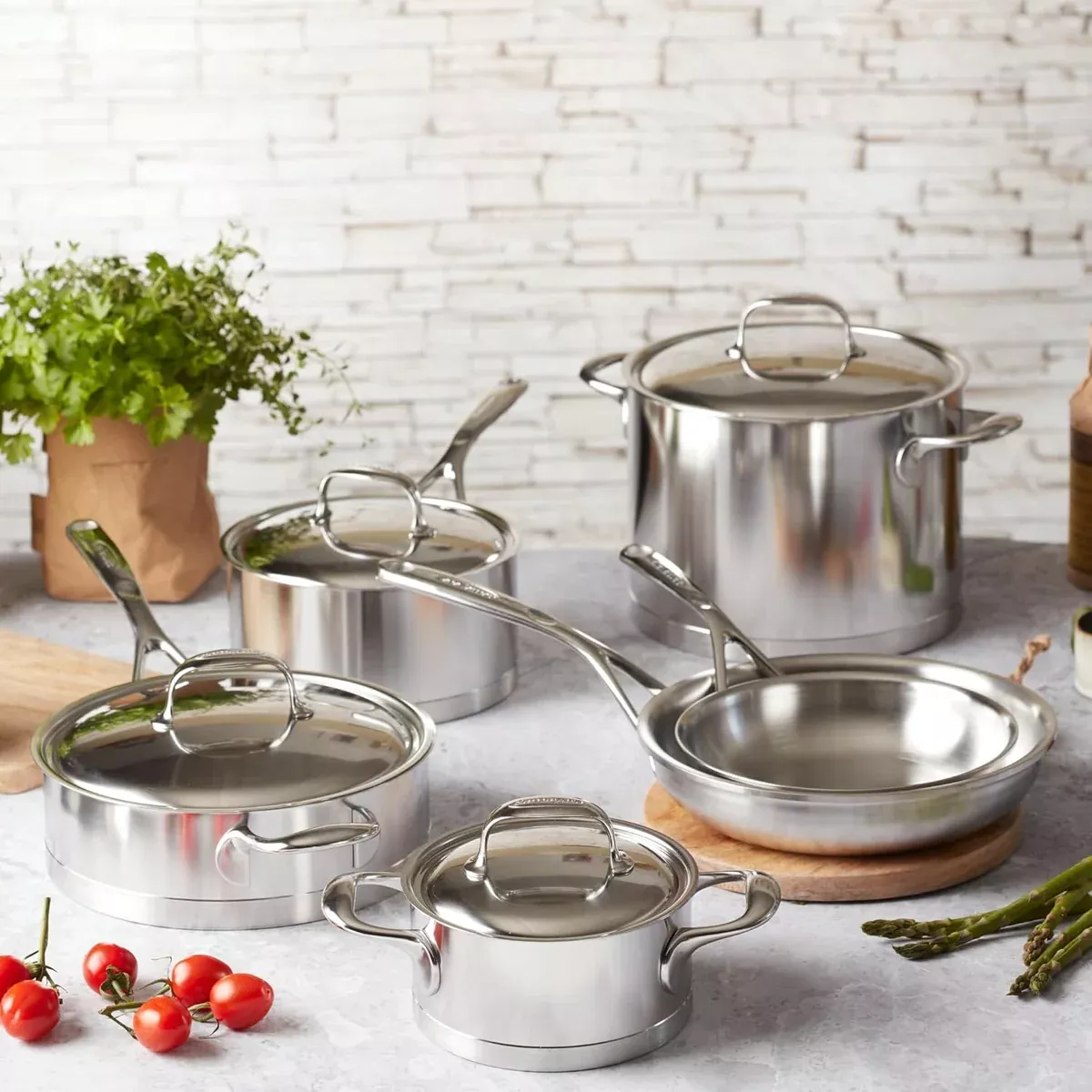 Demeyere Atlantis 7 10 Piece Cookware Set