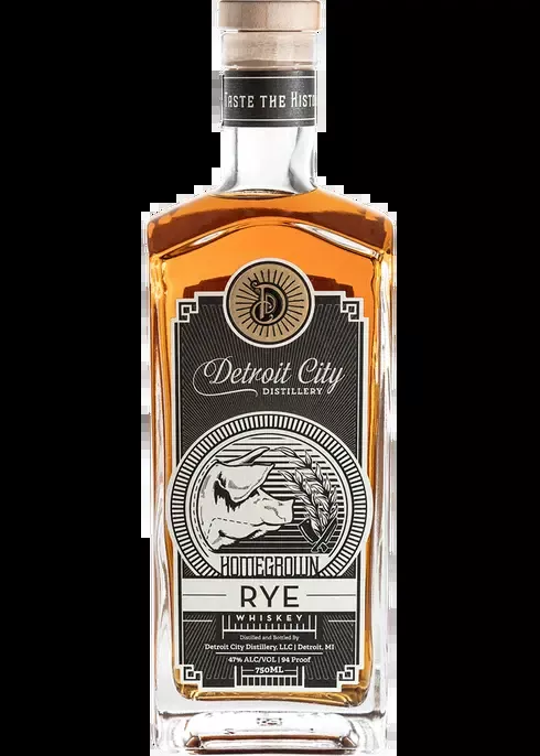 Detroit City Homegrown Rye Whiskey 750ml