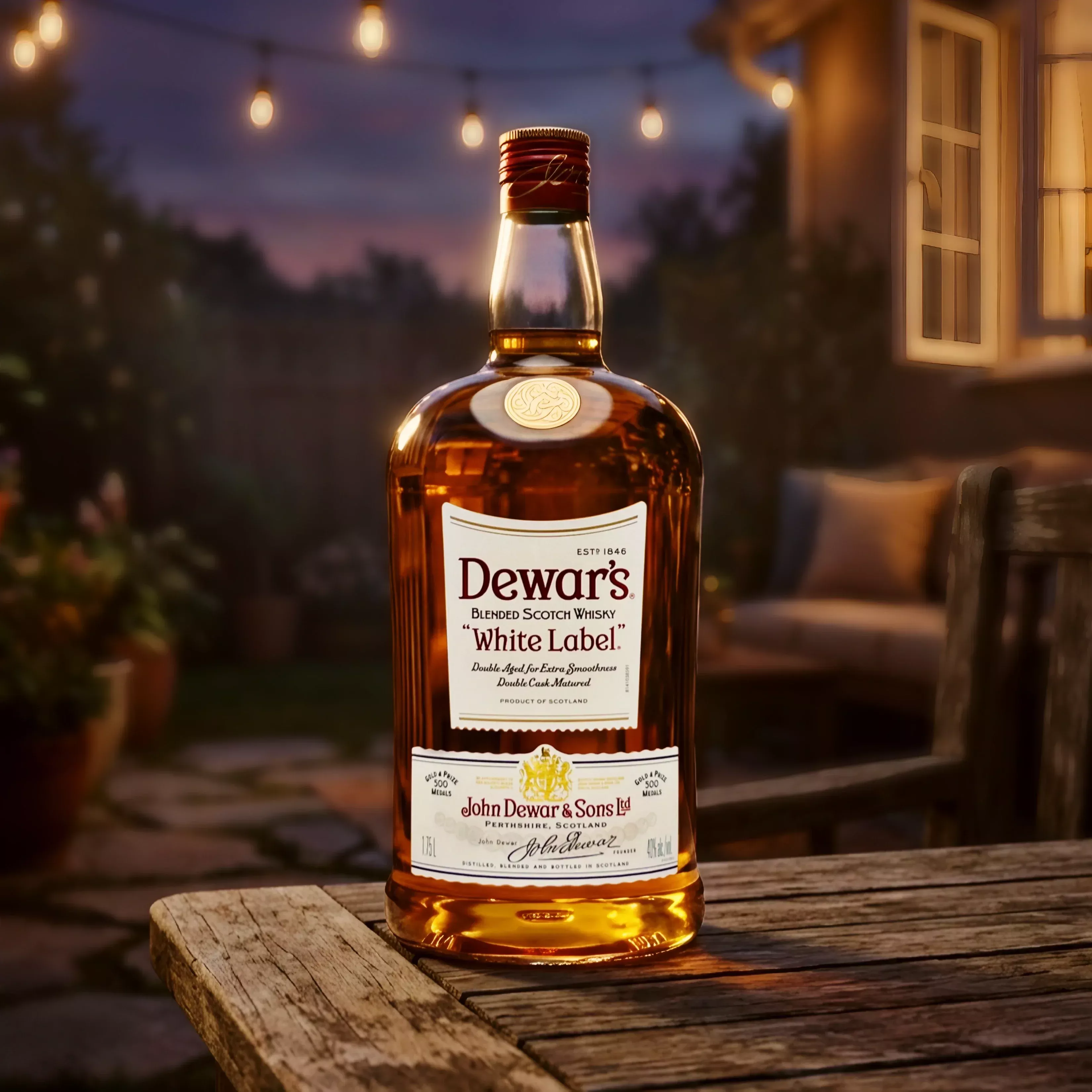 Dewar's White Label Blended Scotch Whisky 1.75Lt