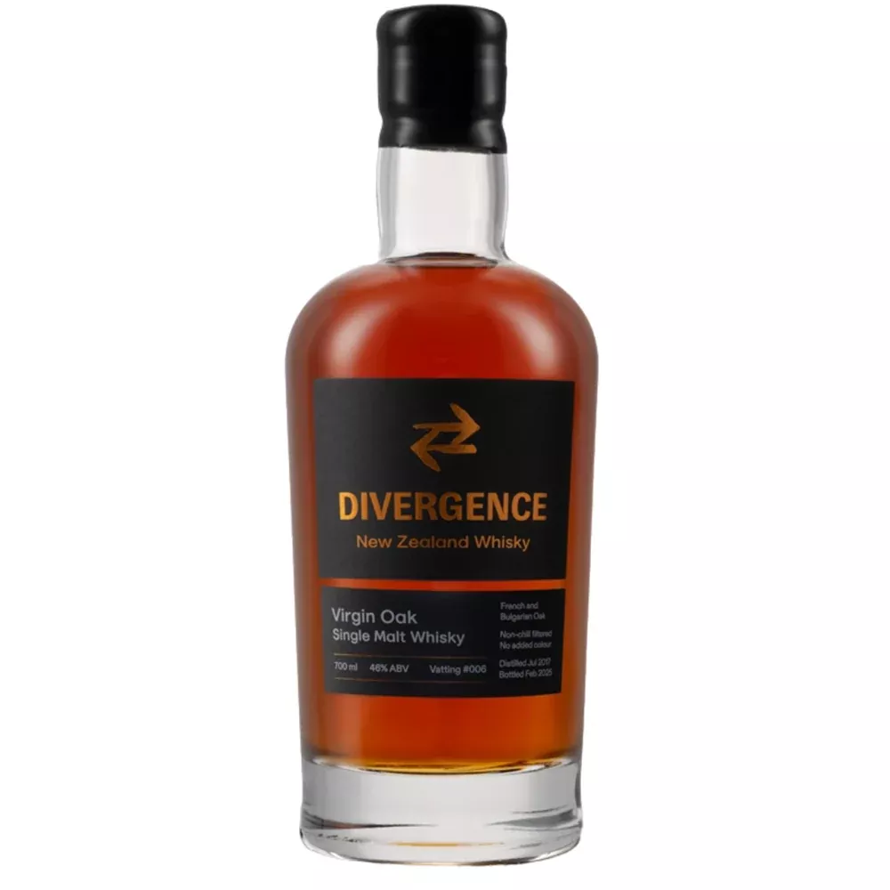 Divergence New Zealand Single Malt Whisky Virgin French Oak 700mL