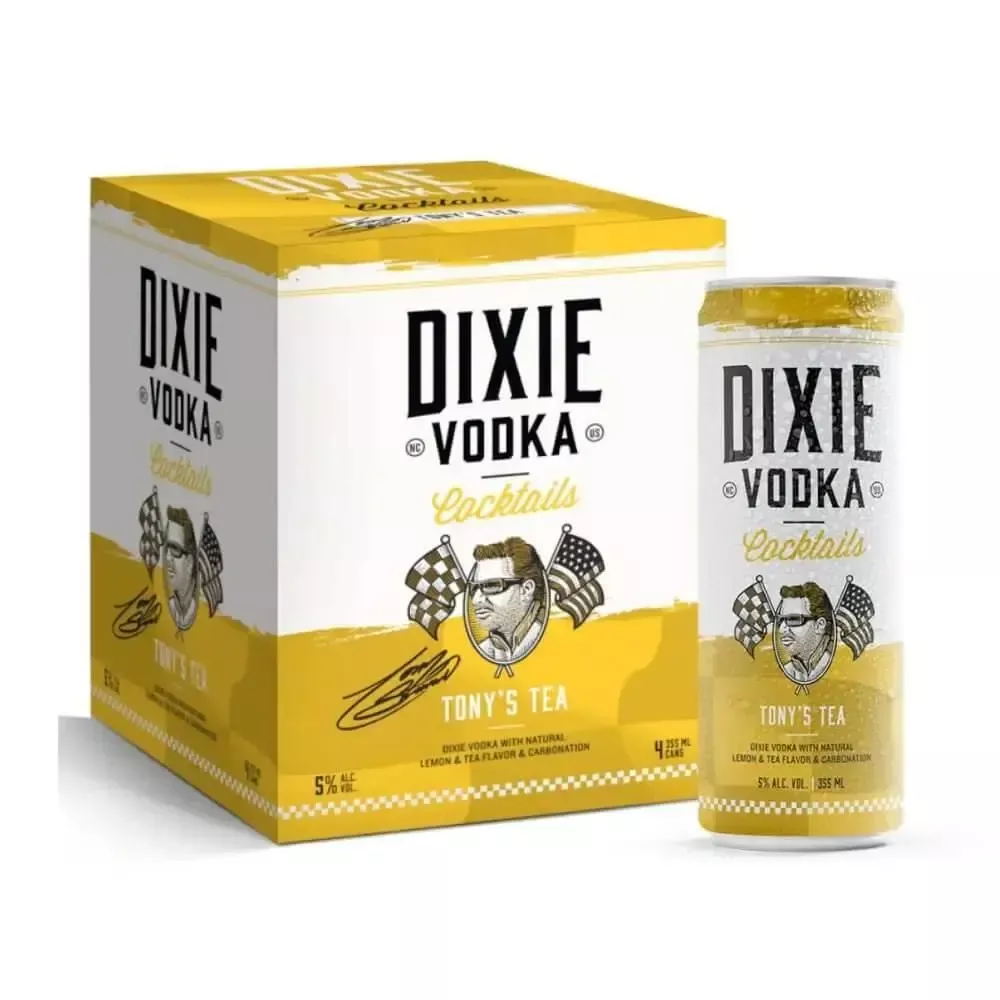 Dixie Vodka Cocktails Tony's Tea 4PK