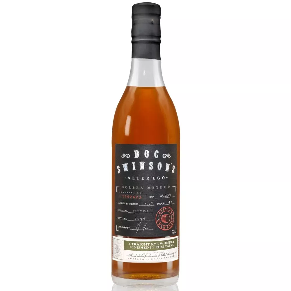 Doc Swinson's Alter Ego Solera Method Straight Rye Whiskey