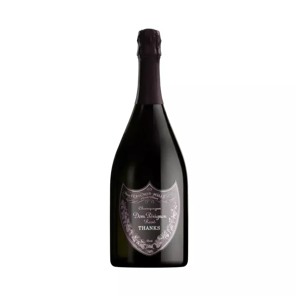 Dom Pérignon Brut Rosé Champagne “THANKS” Shield