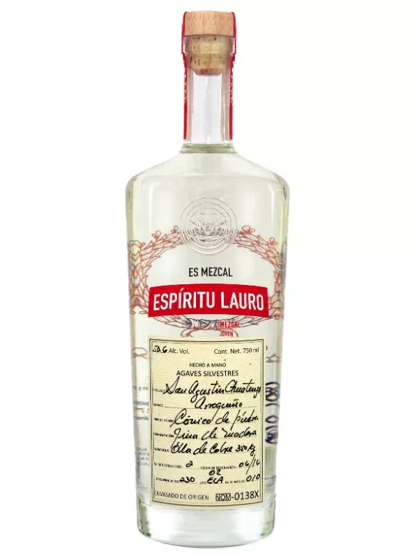 Espiritu Lauro Agaves Silvestres Arroqueno Mezcal