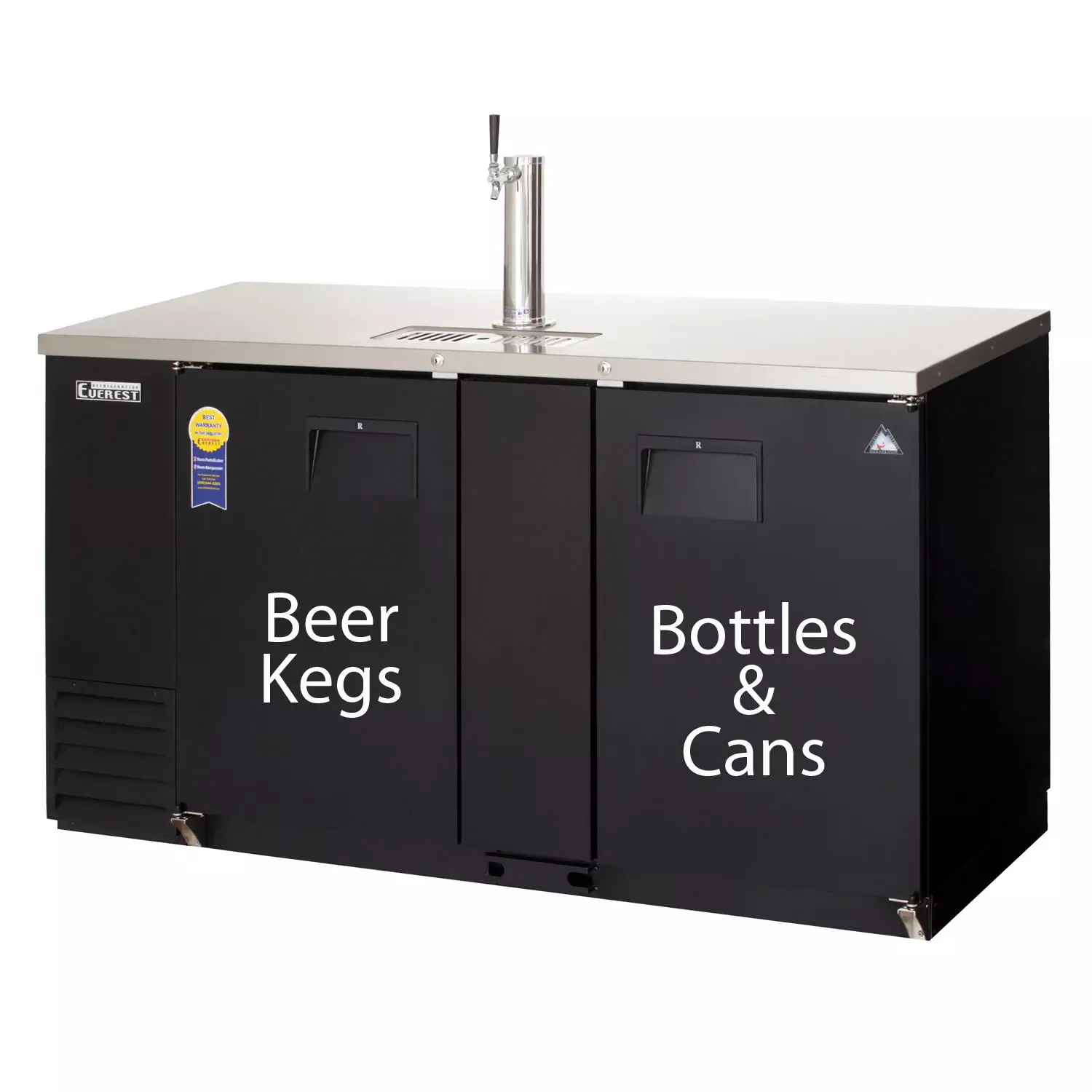 Everest 68" Wide Commercial Back Bar & Kegerator