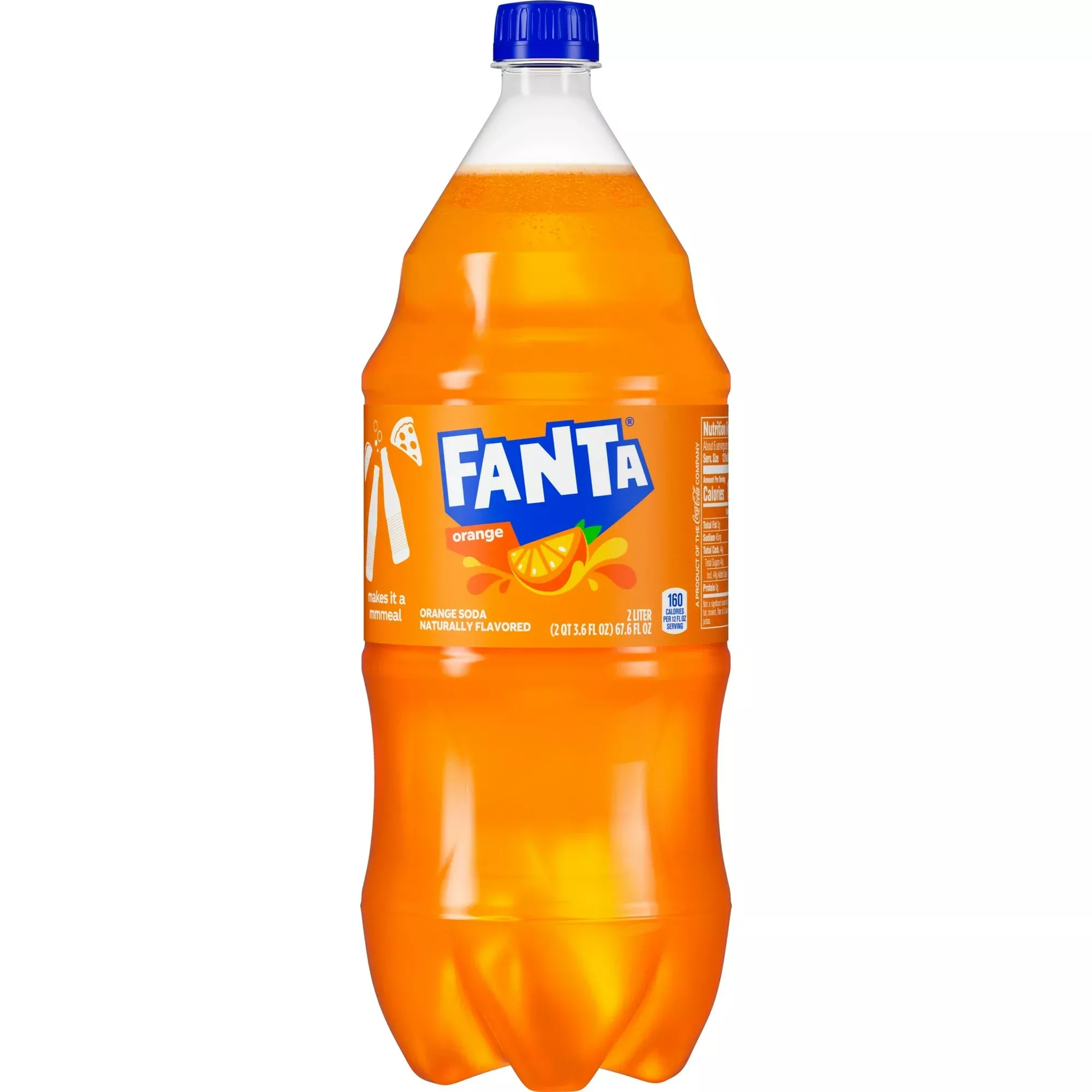 Fanta Orange Fruit Soda Pop2 Liter Bottle