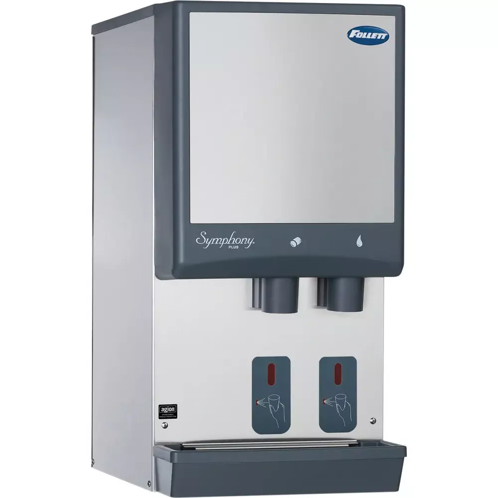 Follett Symphony Plus 12 Series Countertop Ice and Water Dispenser with SensorSAFE Infrared Dispensing