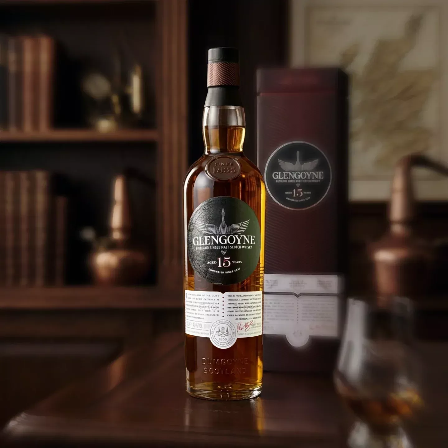 Glengoyne 15 Year Old Highland Single Malt Scotch Whisky 750ml