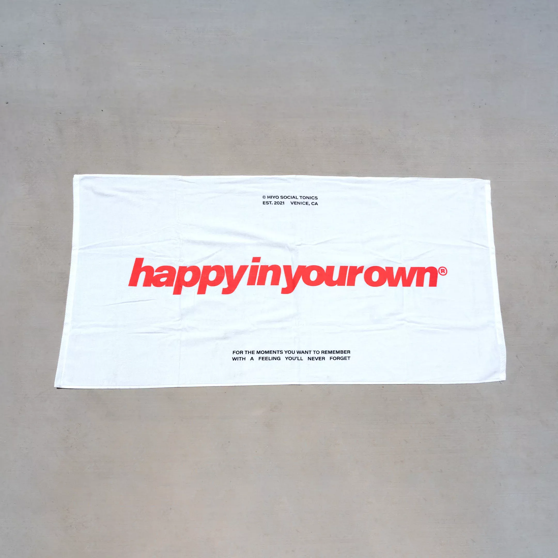 happy in your own beach towel