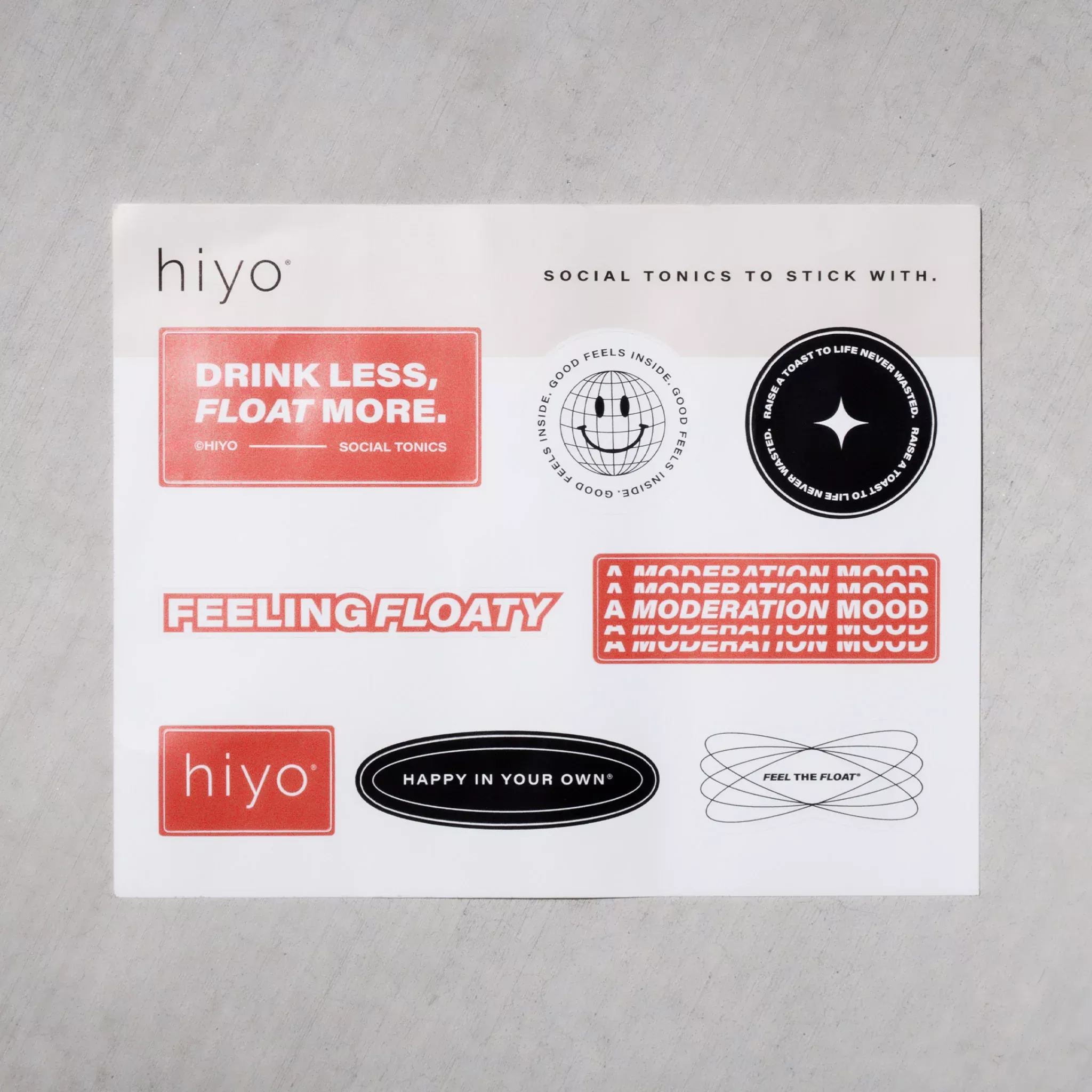 hiyo sticker sheet