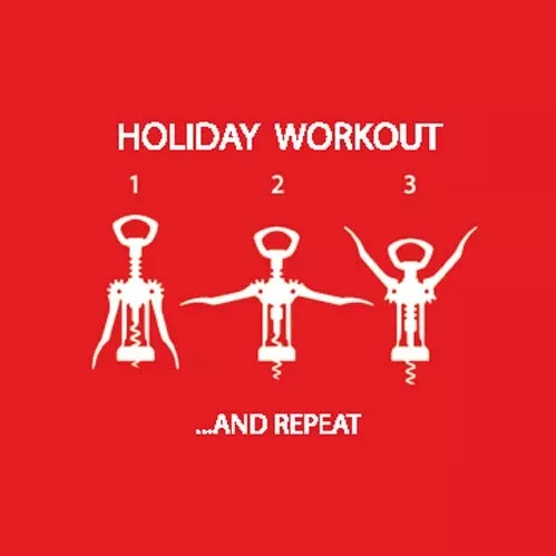 Holiday Workout paper Beverage Napkins