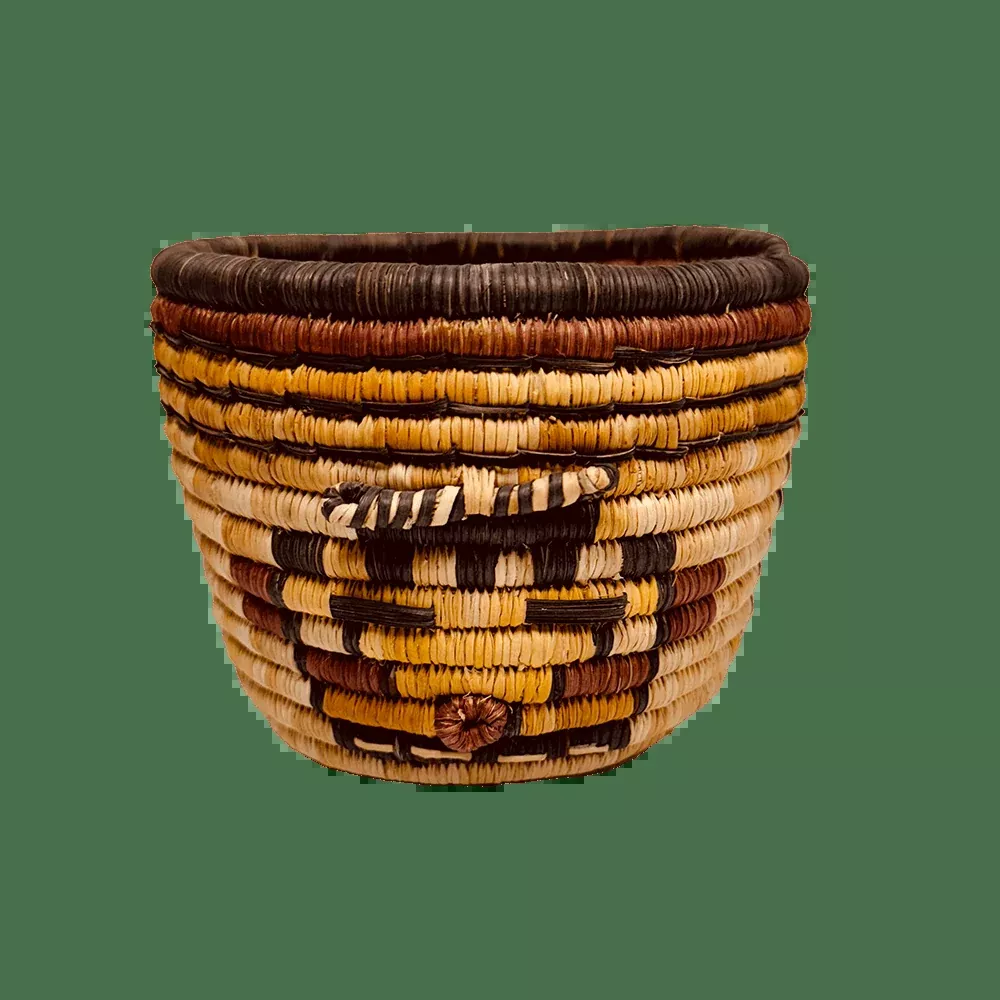 Hopi Coiled Basket by Regina Kageheamo