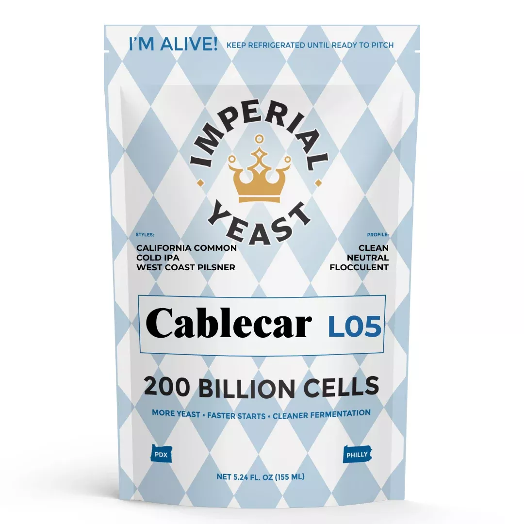 Imperial Yeast | L05 Cablecar Lager | Beer Yeast | Double Pitch | 200 Billion Cells