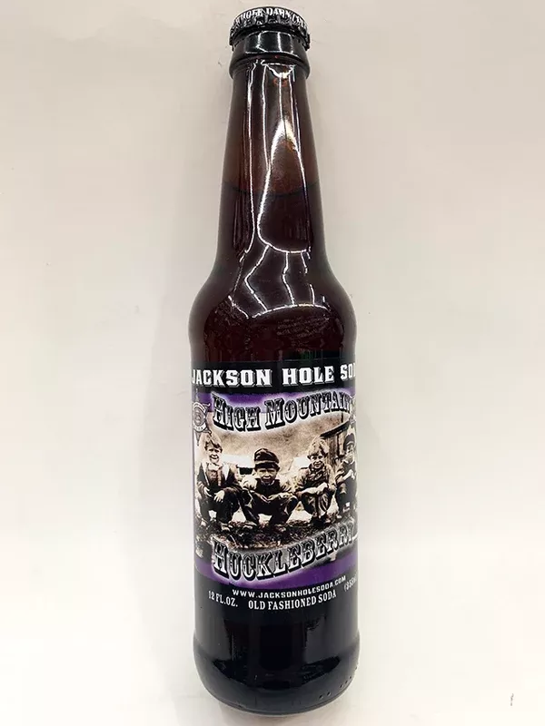 Jackson Hole High Mountain Huckleberry Soda 3-Pack Glass Bottles