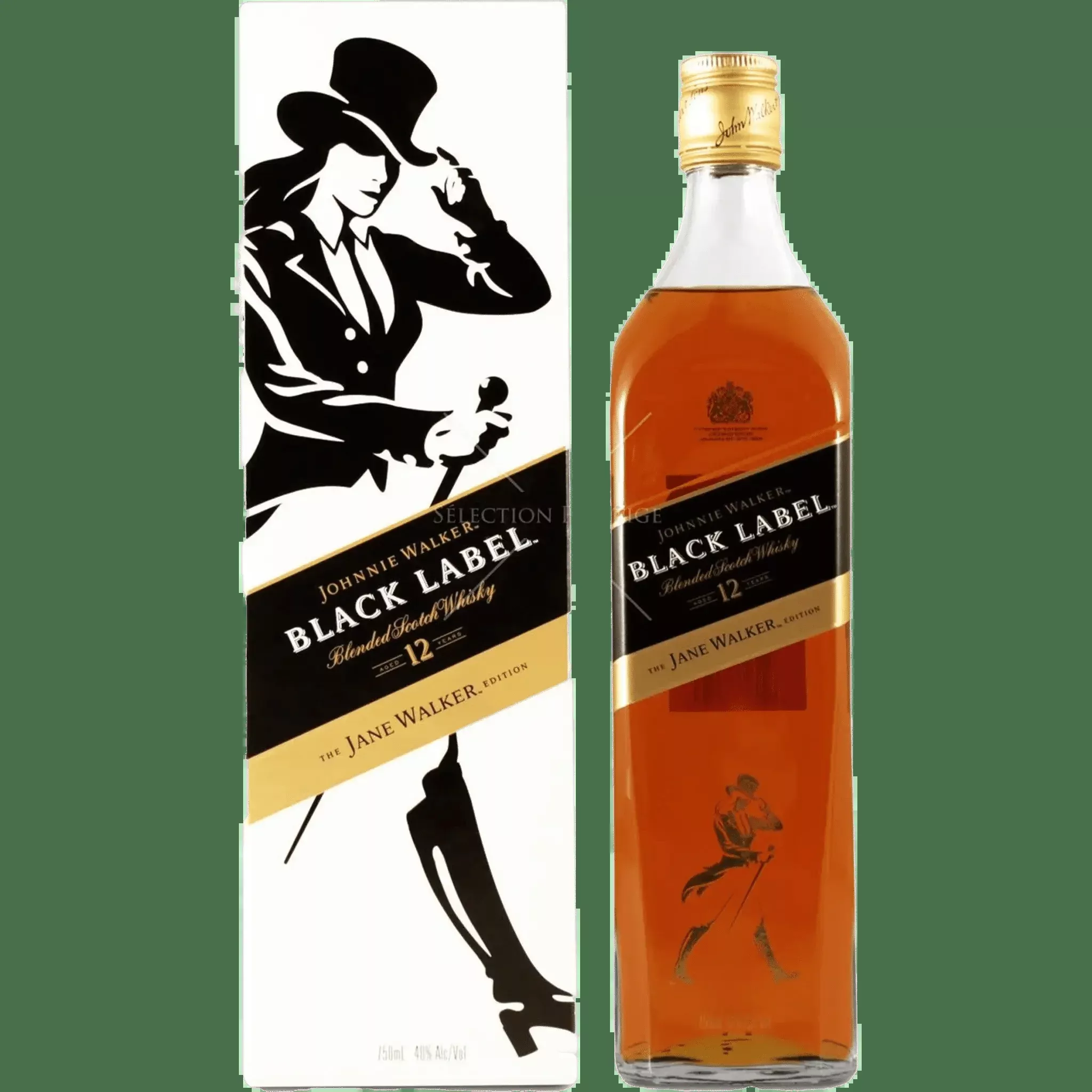 Jane Walker Black Label 12 Year Blended Scotch Whisky 750ml