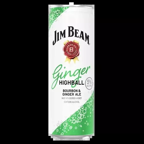 Jim Beam Cktl Ginger Bourbon 355Ml