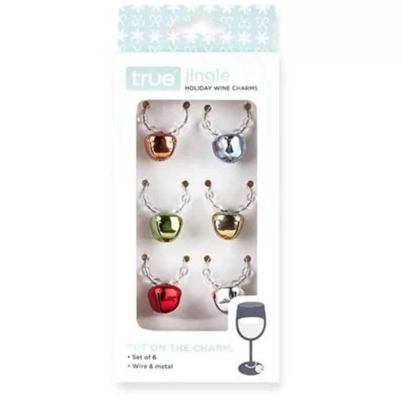 JINGLE HOLIDAY WINE CHARMS