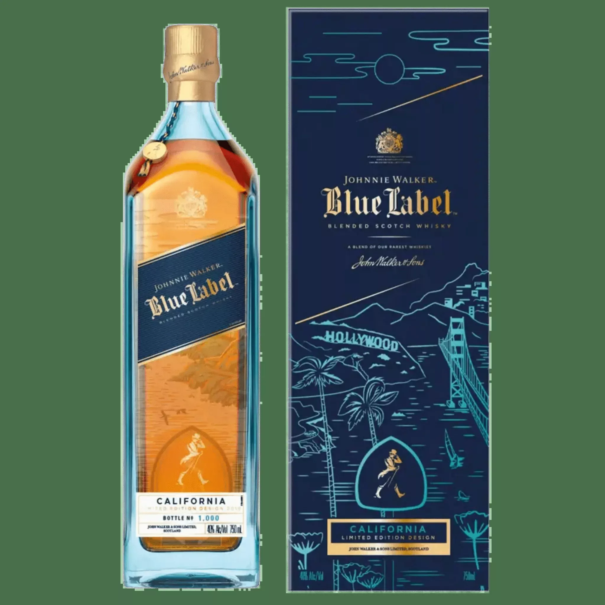 Johnnie Walker Blue Label California Limited Edition Design Blended Scotch Whisky 750ml