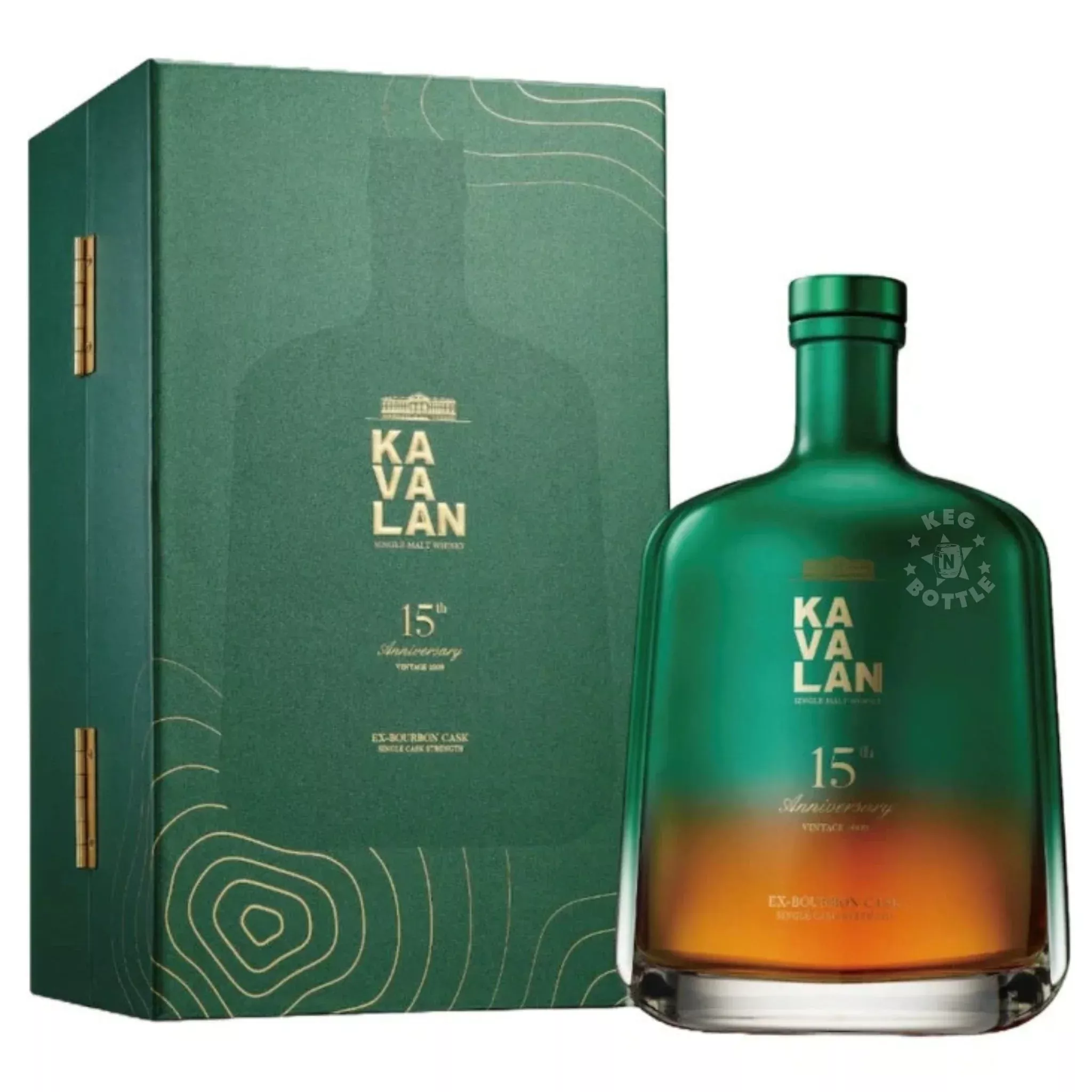 Kavalan 15th Anniversary Ex-Bourbon Cask Single Malt Whisky (750 mL)