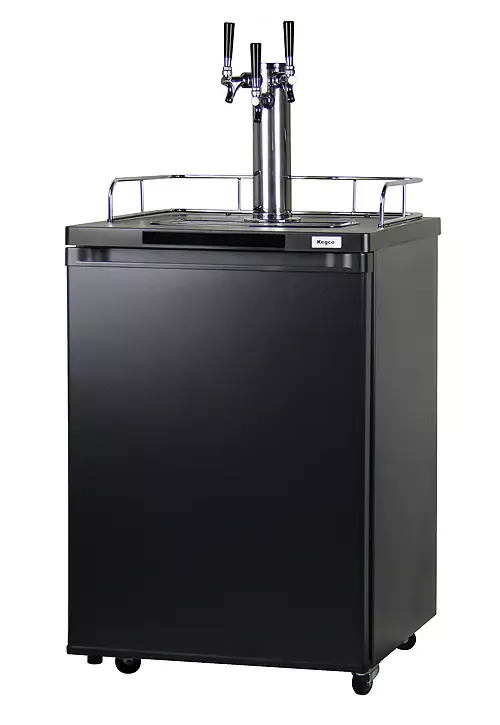 Kegco 24" Wide Homebrew Triple Tap Black Kegerator