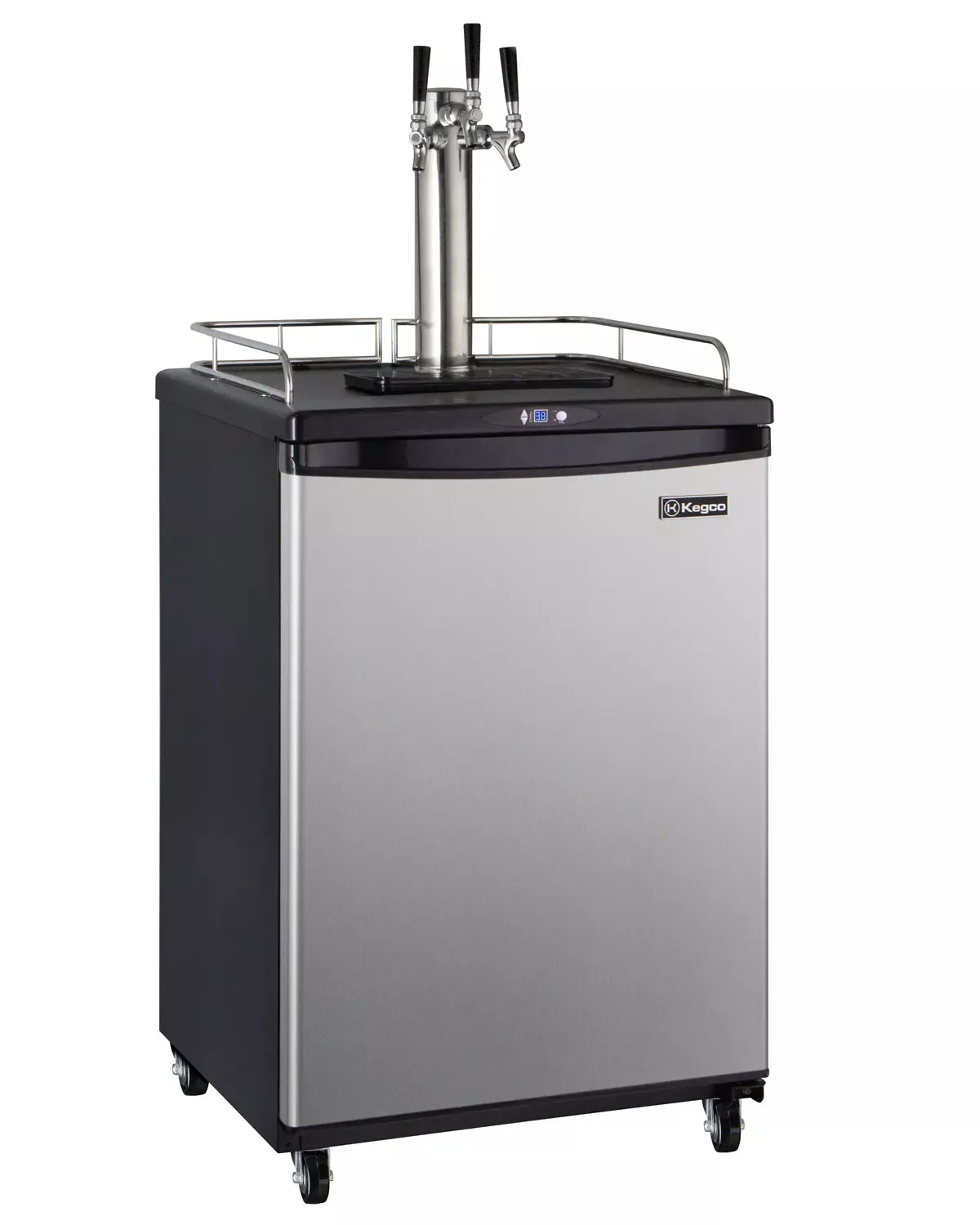Kegco 24" Wide Kombucha Triple Tap Stainless Steel Commercial/Residential Kegerator