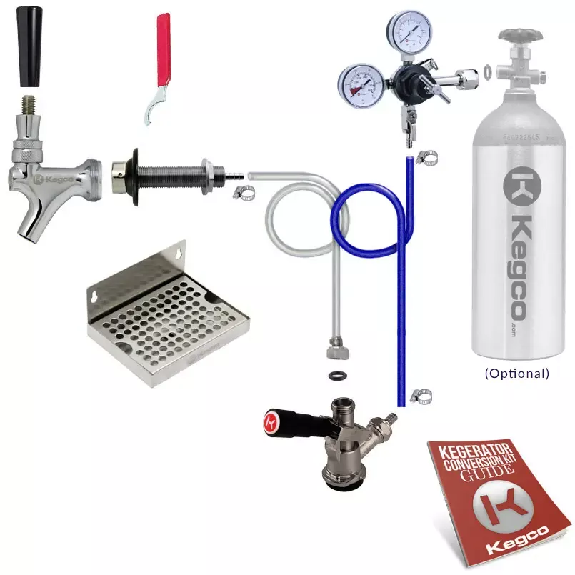 Kegco Deluxe Door Mount DIY Kegerator Keg Tap Conversion Kit