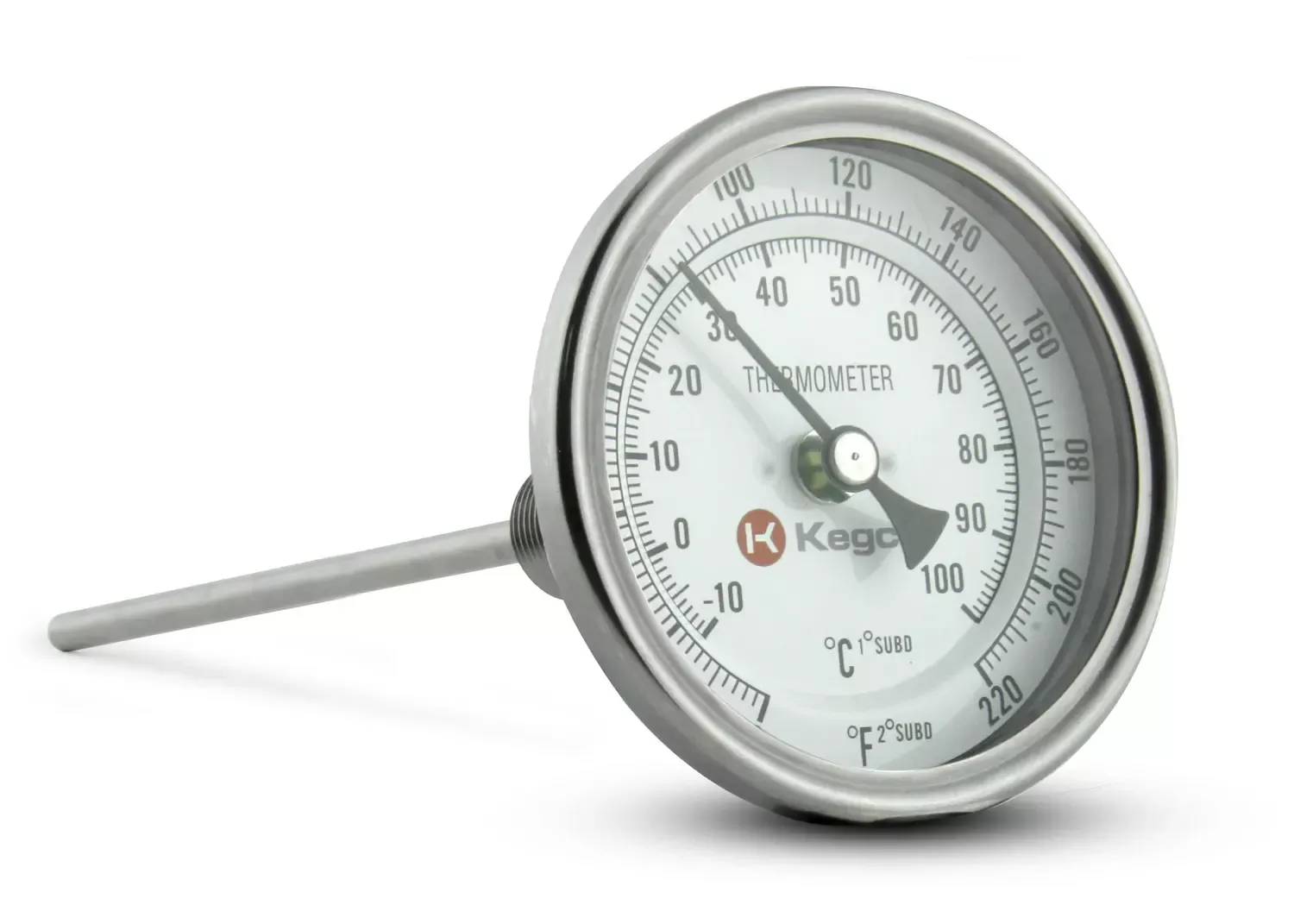 Kegco Dial Thermometer for Brew Pots