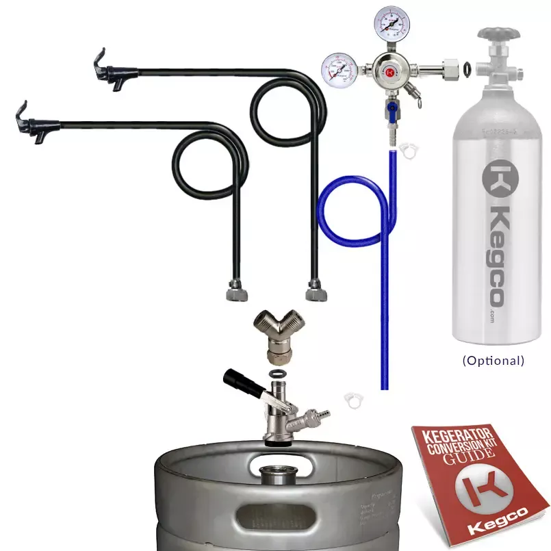 Kegco Double Faucet Party Kegerator Conversion Kit